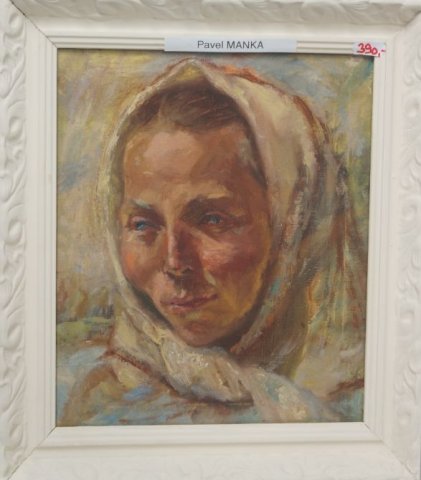 žena v šatke